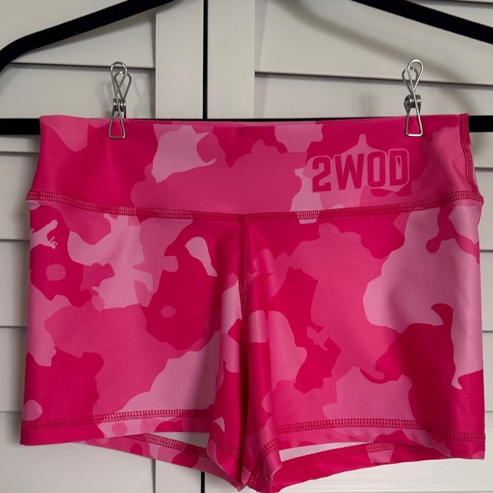 Women's Athletic Pink Camo Shorts